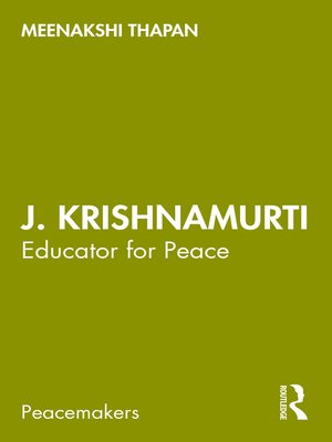 cover image of J. Krishnamurti
